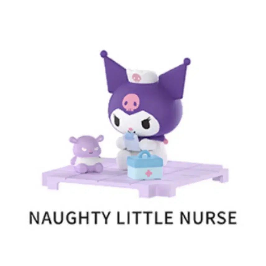 [BUNJANG] Sanrio Kuromi Nurse Villain Box Figure / 산리오 쿠로미 간호사 악동 박스 피규어