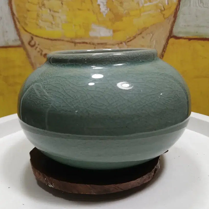 [BUNJANG] Ceramic Brush Holder with Oriental Painting Design / 도자기 붓통 동양화 그림 벼루