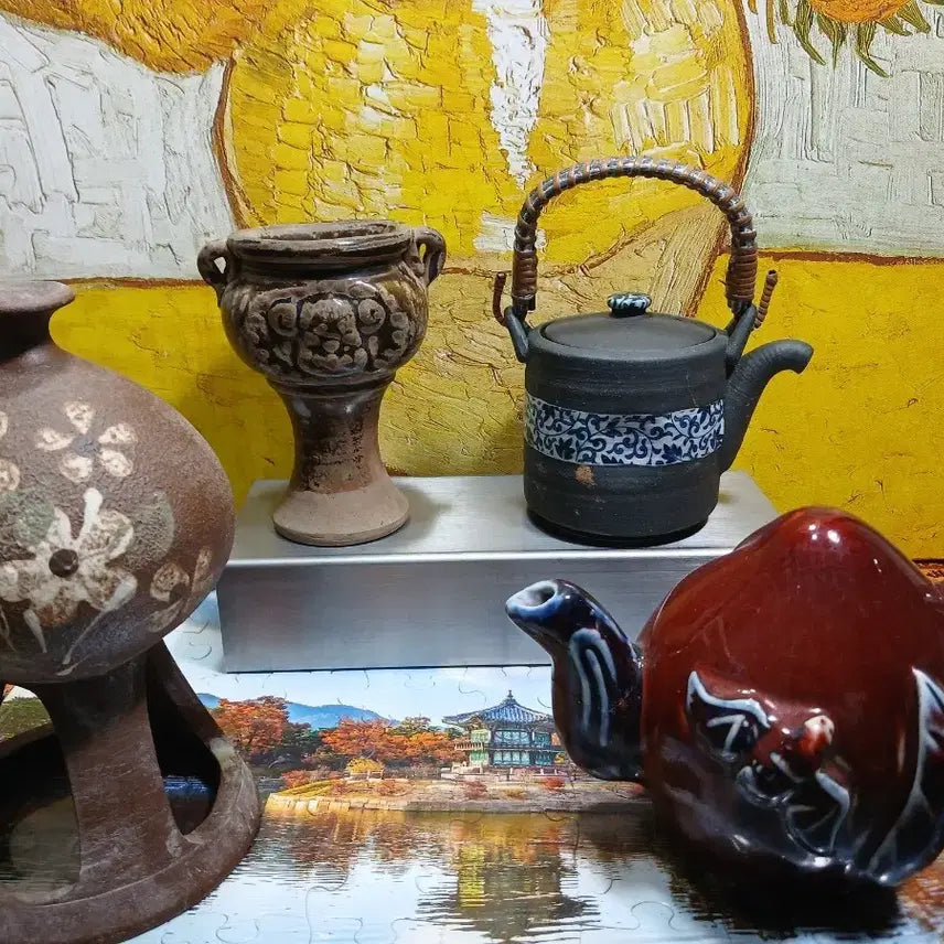 [BUNJANG] Antique Vase &amp; Teapot Set (2 Types) / 화병 2종 앤틱 찻주전자