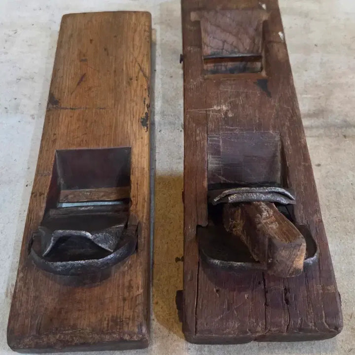 [BUNJANG] Antique Hand Plane Set (2 pcs) / 땟물좋은 대패 2점