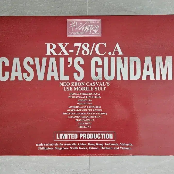 [BUNJANG] Bandai PG RX-78/C.A Char&