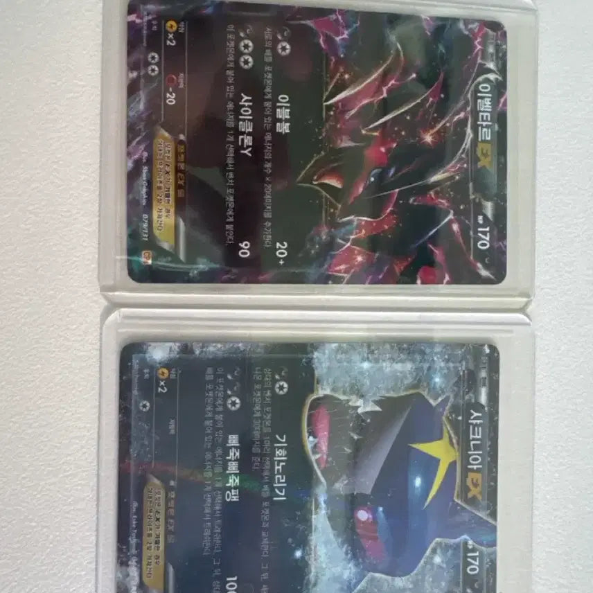 [BUNJANG] Pokemon Card Yveltal EX &amp; Sharpedo EX / 포켓몬카드 Ex 이벨타르, 샤프니아