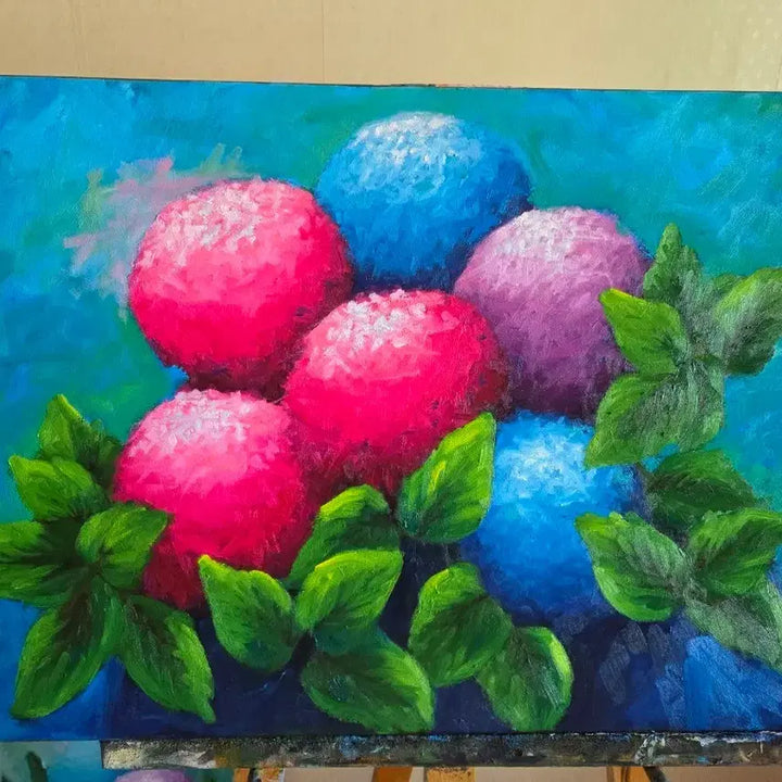 [BUNJANG] Oil Painting Hydrangeas / 유화 수국 그림