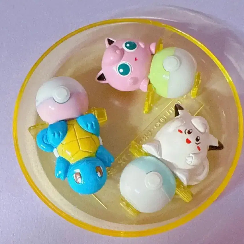 [BUNJANG] Pokemon Vintage Stamp Set Featuring Squirtle, Jigglypuff, Pikachu, and Hello Kitty / 포켓몬스터 도장 세트 포켓몬 꼬북이 푸린 피카츄 키티 고전문구 고전완구