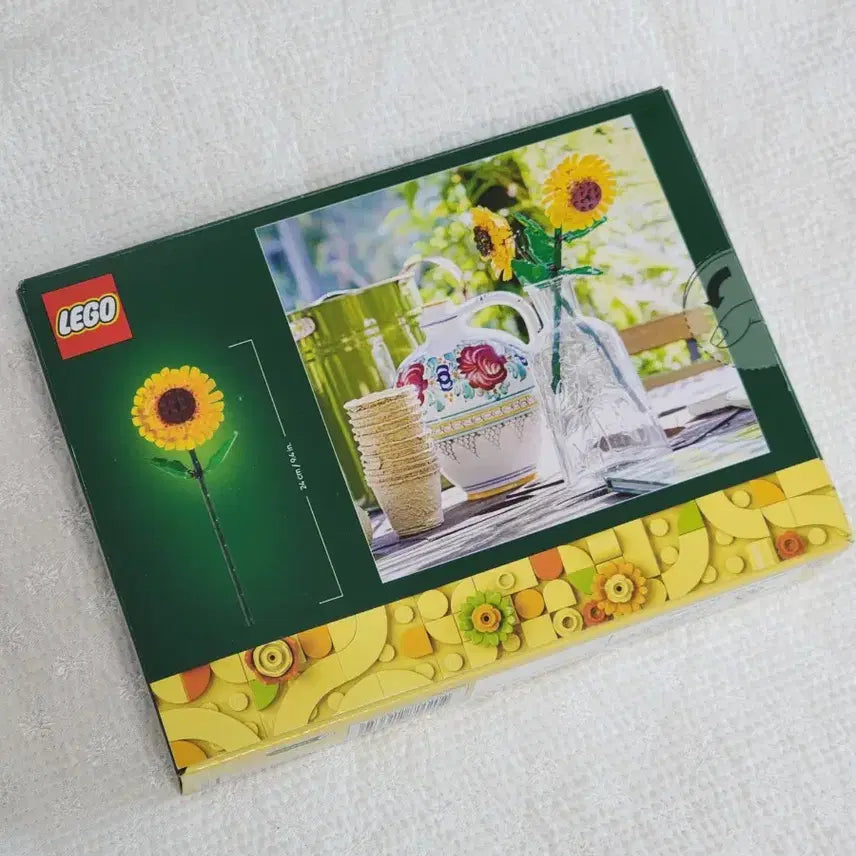 [BUNJANG] LEGO Botanical Sunflower with Glass Vase / 레고 보태니컬 해바라기 (유리병 포함)