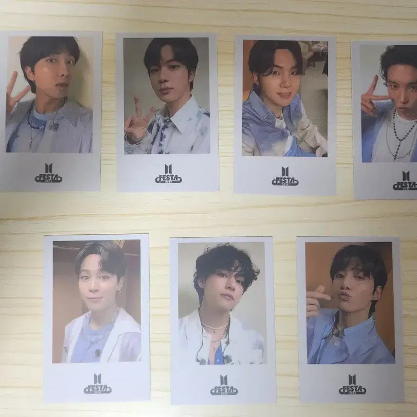 [BUNJANG] BTS Photocard Set (7 Types, Unsealed) / 방탄소년단 BTS 포토카드 7종 (개봉 후 개별슬리브)