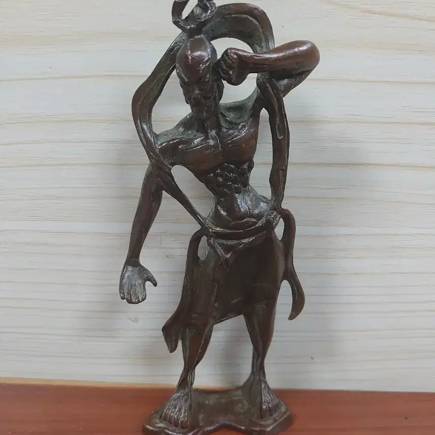 [BUNJANG] Bronze Golden Vajrapani Statues (Pair) / 청동 금강역사 불상 두점