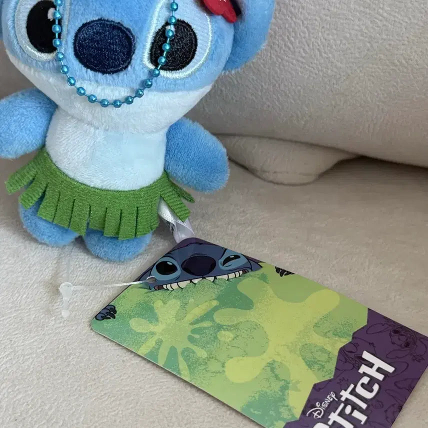 [BUNJANG] Disney Stitch Hawaiian Hula Charm Doll / 디즈니 스티치 하와이안 훌라 키링 인형