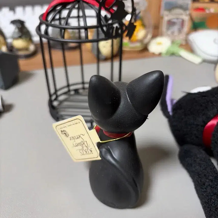 [BUNJANG] Ghibli Jiji Birdcage + Jiji Figure Set / 지브리 ) 지지 새장+ 지지피규어