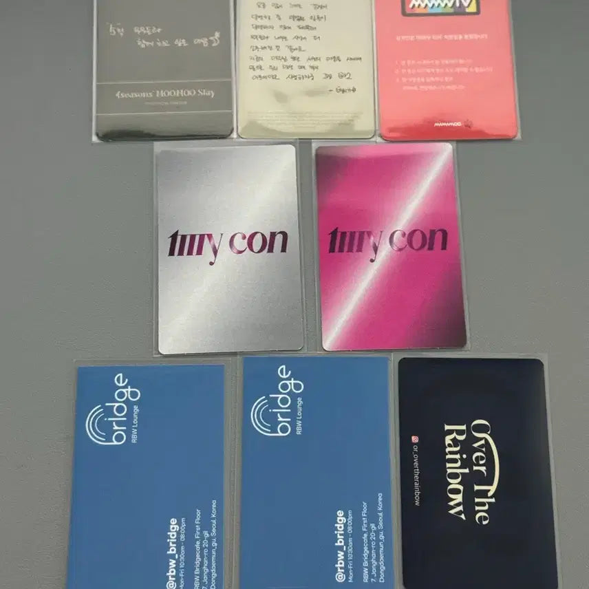 [BUNJANG] Mamamoo Moonbyul Bundle Set Photocard + Cafe Set (8 pcs) / [일괄]마마무 문별 포토카드+카페 8장