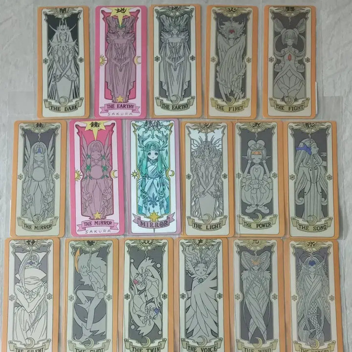 [BUNJANG] Cardcaptor Sakura Clow Card Sticker Set (17 pcs) / [오늘 단 하루 할인판매] 카드캡터체리 크로우카드 스티커 17장