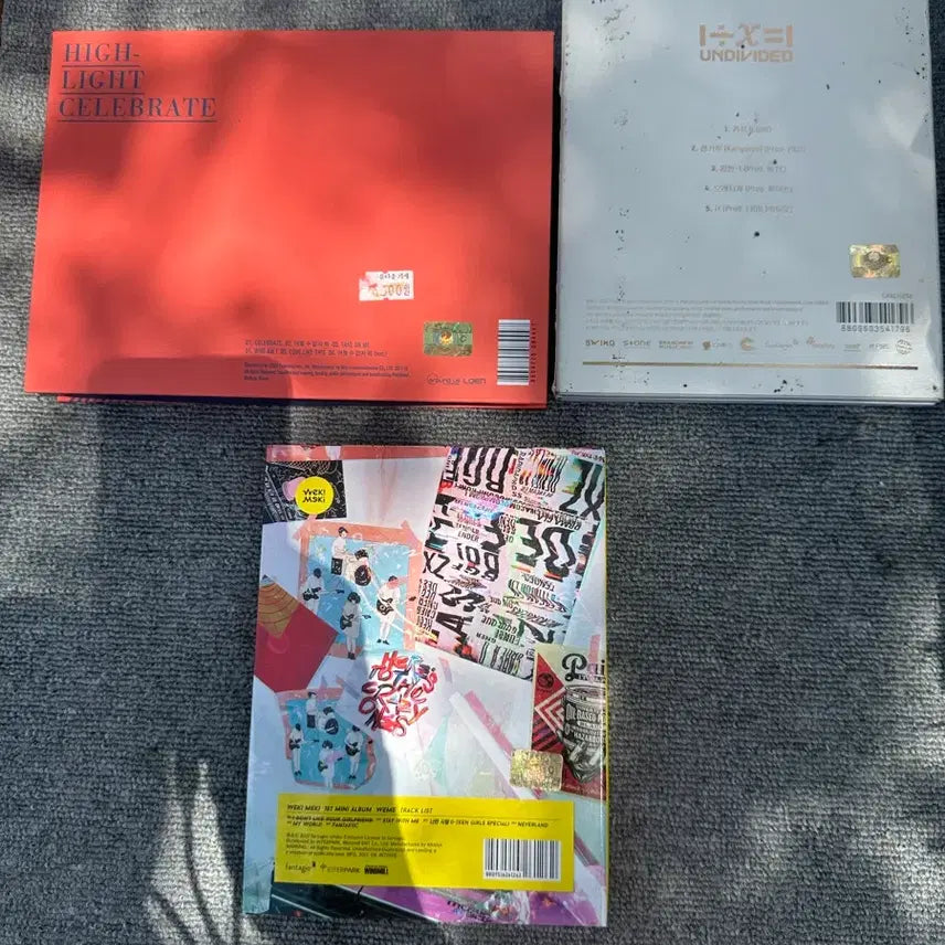 [BUNJANG] Wanna One &amp; Weki Meki Unused Album Bundle Set / 아이돌 미사용 앨범 3종 일괄 판매합니다