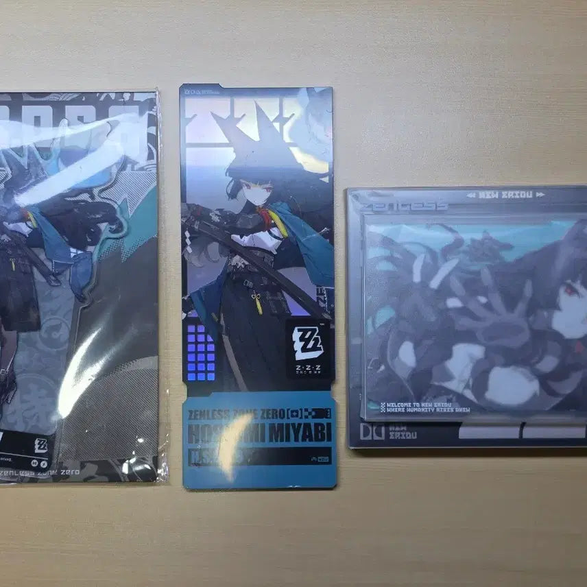 [BUNJANG] Zenless Zone Zero Hoshimi Miyabi Acrylic Stand, Card, and Apple Collab Ticket Set / 젠레스 존 제로 호시미 미야비 아크릴 카드 등