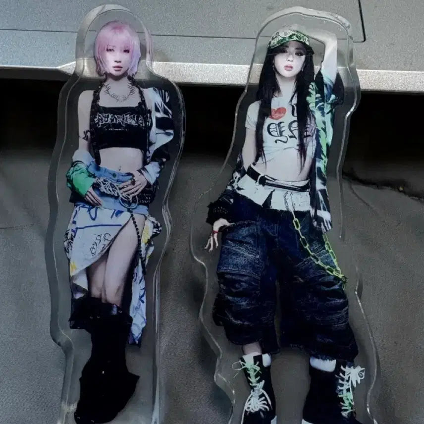 [BUNJANG] BabyMonster Asa &amp; Luca Mini Acrylic Stand Bundle Set / 베이비몬스터 아사, 루카 미니 아크릴스탠드 일괄