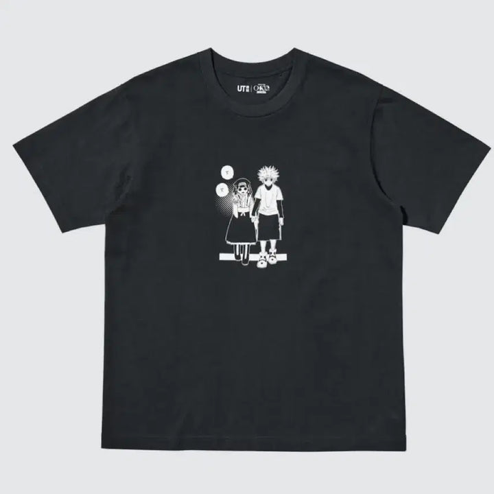 [BUNJANG] Uniqlo Hunter x Hunter Gon &amp; Killua Short Sleeve T-Shirt Black M / UT 헌터X헌터 콜라보 곤키르아 반팔티 블랙 M 새상품