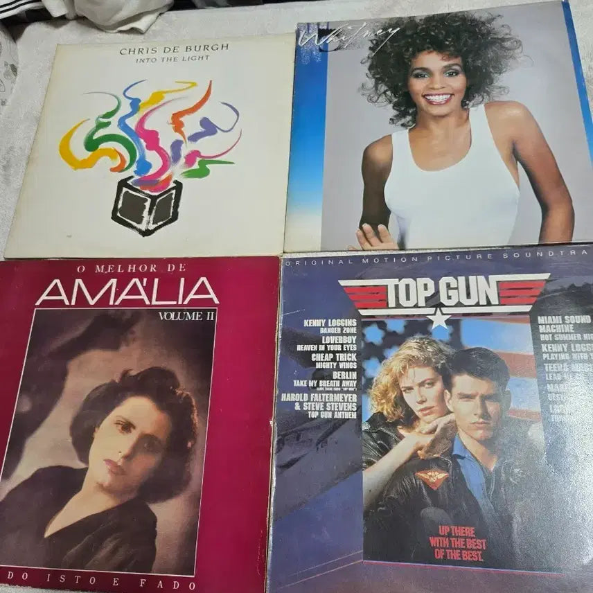 [BUNJANG] Various Artists LP Record Set (Chris de Burgh, Whitney Houston, Amalia, Top Gun OST) / LP 8종 세트 (크리스 드 버그, 휘트니 휴스턴, 아말리아, 탑건 OS