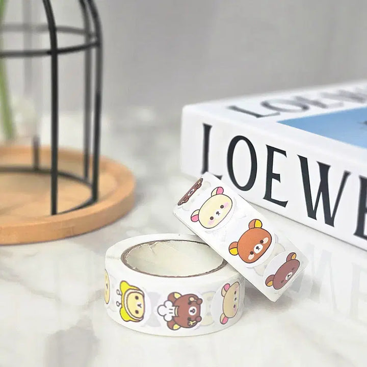 [BUNJANG] Rilakkuma Rolled Sticker Set (500pcs) / 리락쿠마 롤 스티커 500매