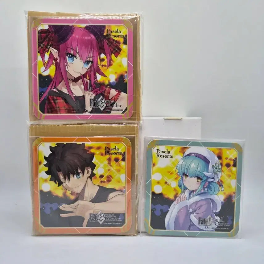 [BUNJANG] Fate/Grand Order Pasela Collaboration Coaster Set (3 Types) - Gudao, Batori, Kiyohime / [세트] 바토리 구다오 후지마루 리츠카 키요히메 파세라 콜라보 코스터 페이트 그랜드 오더 페그오