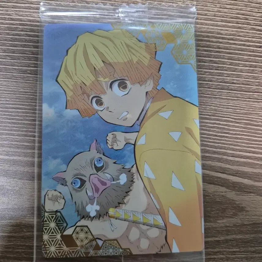 [BUNJANG] Demon Slayer Wafer Card Bundle (Zenitsu, Giyu, Inosuke) / 귀멸의칼날 웨하스 카드 4장일괄(젠이츠.기유.이노스케등)포토 카드 굿즈