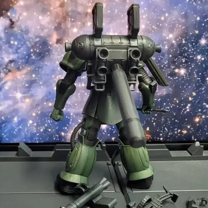 [BUNJANG] Bandai HG Thunderbolt Big Gun Zaku Weathered Model Kit / [반다이 건담] HG 빅건 자쿠 웨더링 조립품 판매