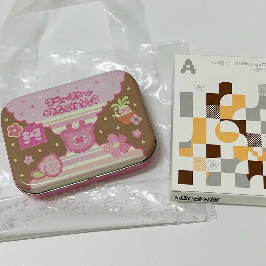 [BUNJANG] Pardust Bambi Cafeteria Tin Case + Coffee Sticks / 플레이브 밤비 십카페 틴케이스 + 스틱커피