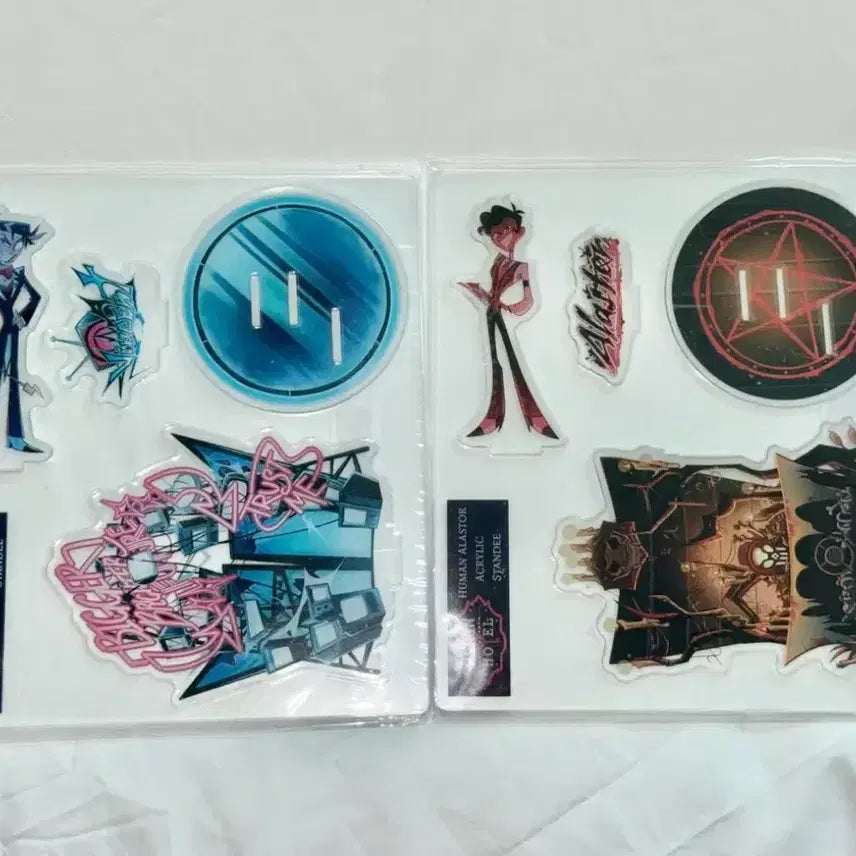 [BUNJANG] Hazbin Hotel Alastor Vox Acrylic Stand Bundle Set / [일괄] 해즈빈 호텔 휴먼 아크릴 알래스터 복스