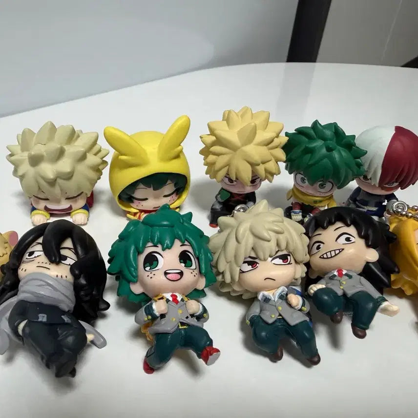 [BUNJANG] My Hero Academia Bakugo Midoriya Gacha Keyring Bundle Set / 나의 히어로 아카데미아 바쿠고 미도리야 가챠 키링