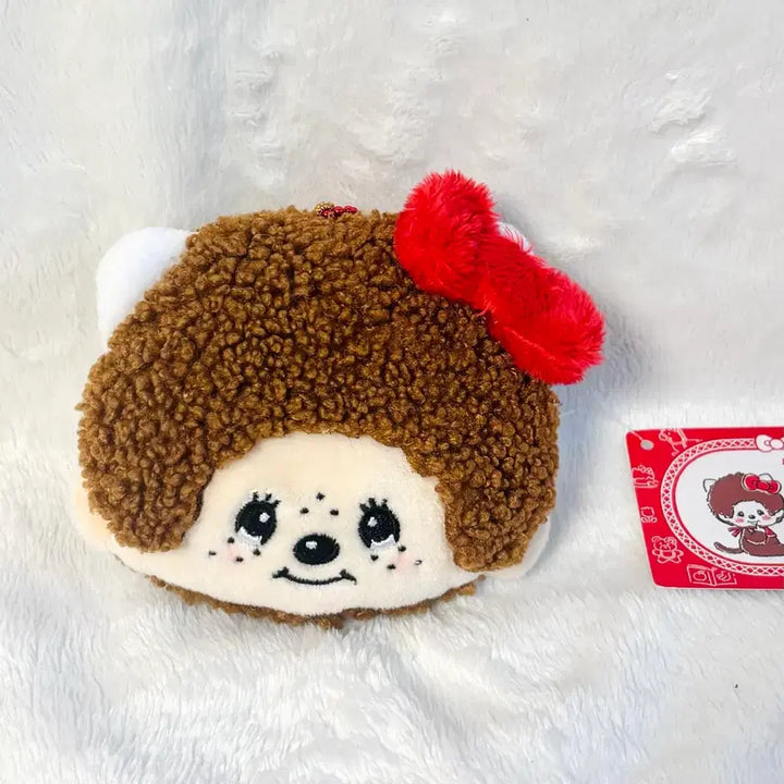 [BUNJANG] Hello Kitty x Monchhichi Collaboration Pouch Coin Purse Doll Keychain / 몬치치 키티 콜라보 헬로키티 몬치치 파우치 동전지갑 인형 키링