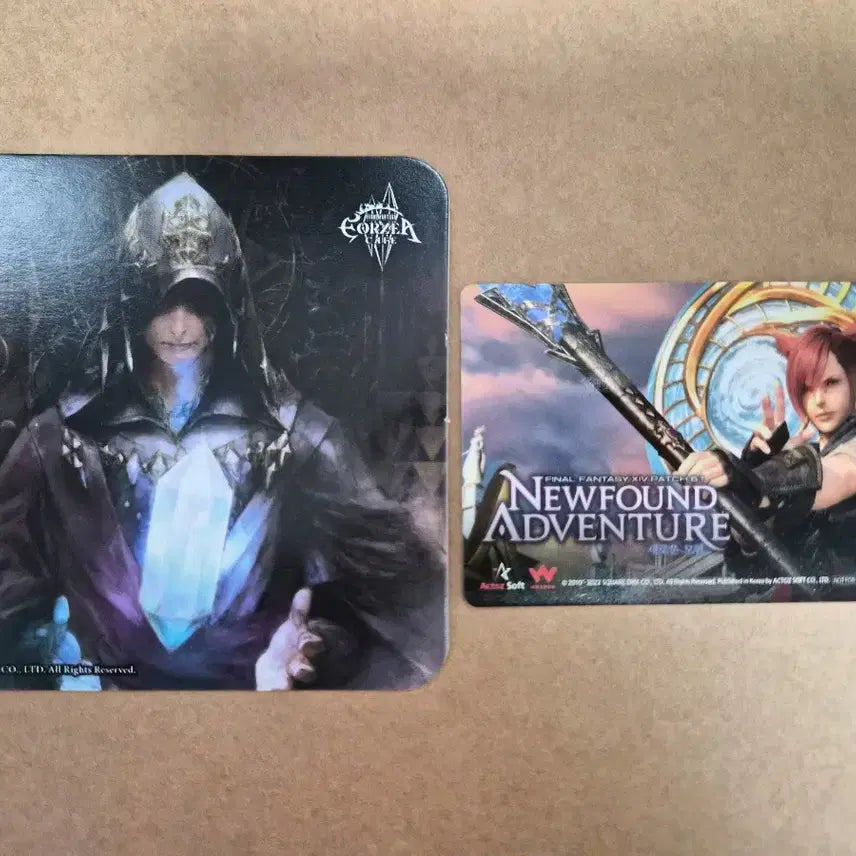 [BUNJANG] Final Fantasy XIV Eorzea Cafe Crystal Exarch Coaster &amp; Graha PC Bang Coupon / 파이널판타지14 에오르제아 카페 수정공 코스터 &amp; 그라하 PC방 쿠폰