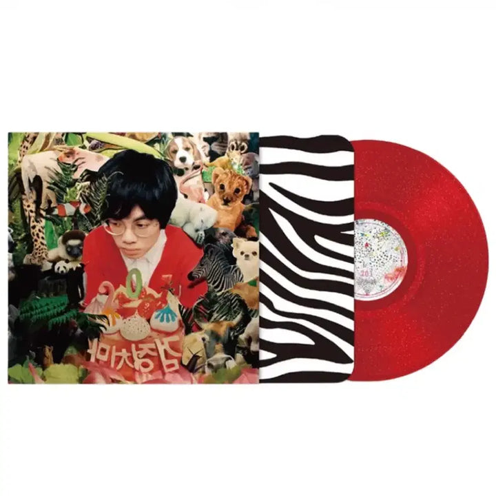 [BUNJANG] The Black Skirts Official 1st Album 201 Red Glitter LP (Sealed) / 검정치마 201 레드글리터 LP 미개봉