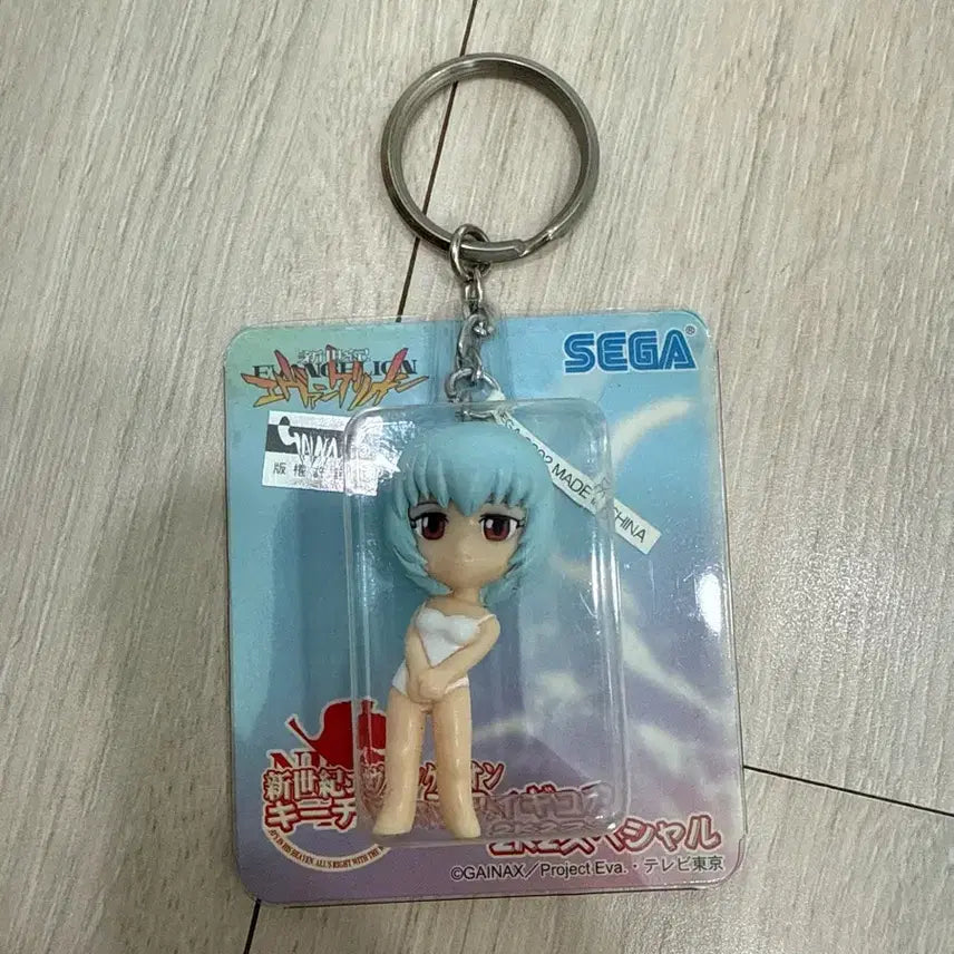 [BUNJANG] Evangelion Ayanami Rei Classic Keyring Figure Sega / 에반게리온 아야나미 레이 고전 키링 피규어 세가