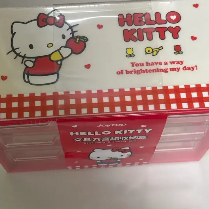 [BUNJANG] Sanrio Hello Kitty 3-Tier 9-Compartment Storage Box / 키티 3단 9칸수납함