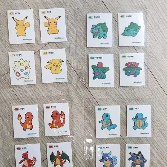 [BUNJANG] Pokemon Stickers Bundle Set (56 stickers) / 포켓몬 띠부씰 아트웍, 오류씰, 각종 전설 등 포함 56개