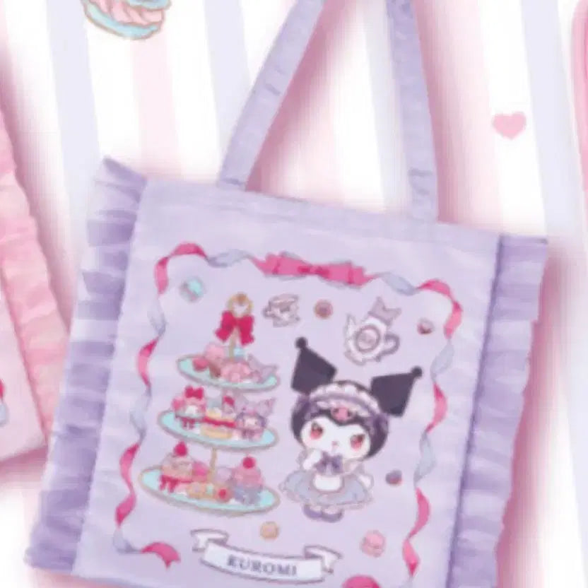 [BUNJANG] Sanrio My Melody Kuromi Attari Kuji Eco Bag / 산리오 마이멜로디 쿠로미 아타리 쿠지 에코백 바쿠백 가방 가챠