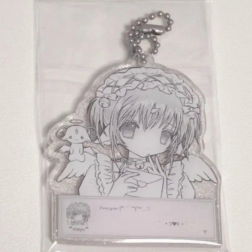 [BUNJANG] Milky Heart Acrylic Keyring / 밀키하트 아크릴키링