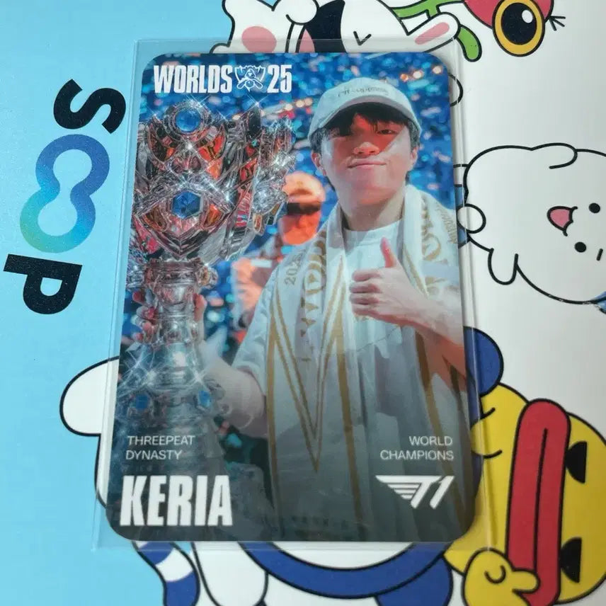 [BUNJANG] MSI Worlds Championship Keria Photocard / MSI 월즈 우승 포토카드 - 케리아(숲 부스 포카 증정)