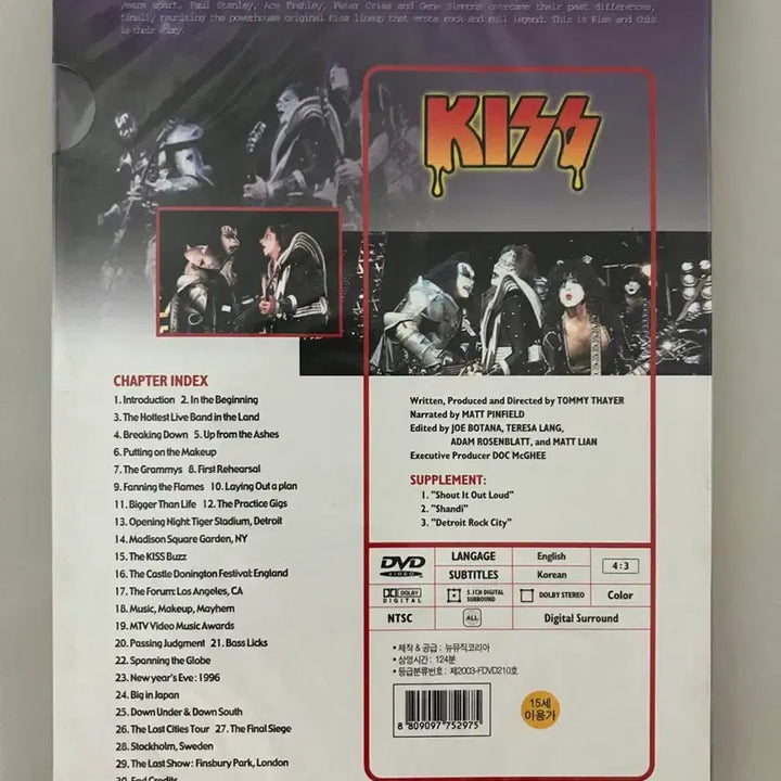 [BUNJANG] KISS The Second Coming Live Concert Music Video DVD / [희귀]새상품 KISS 키스 라이브콘서트 뮤직비디오 dvd 헤비메탈