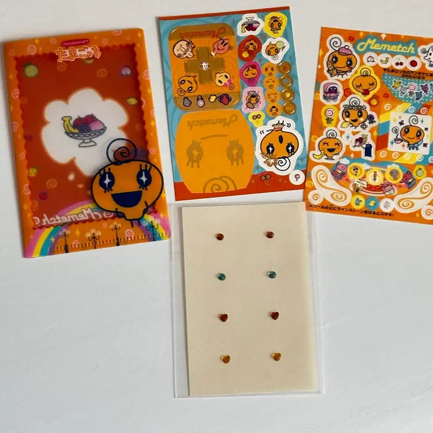 [BUNJANG] Tamagotchi Mamechi L-Holder Sticker Set / 다마고치 엘홀더 스티커세트 메메치