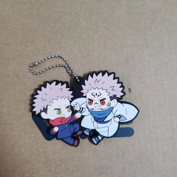 [BUNJANG] Jujutsu Kaisen Rubber Keychain - Itadori Yuji &amp; Sukuna / 주술회전 러버 키링 이타도리 스쿠나 양도