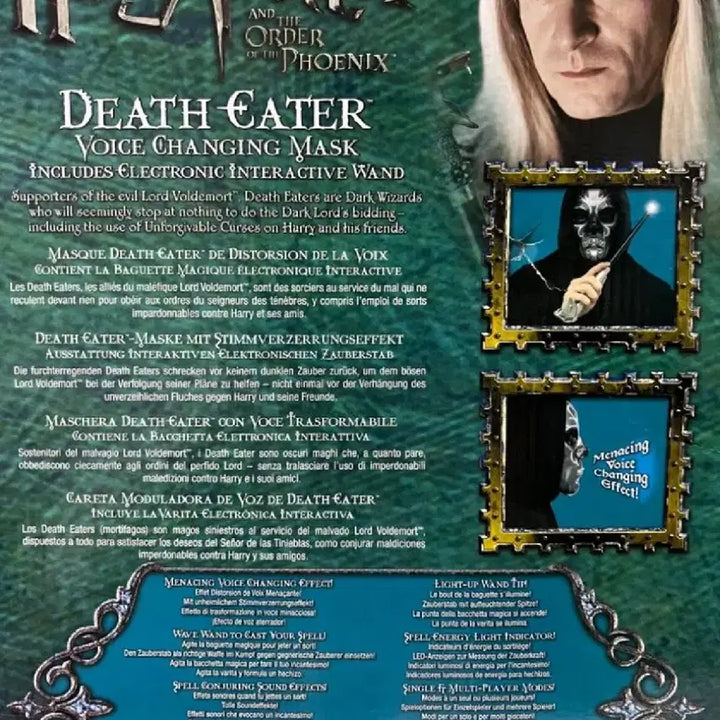 [BUNJANG] Harry Potter Lucius Malfoy Death Eater Mask &amp; Wand Set / 해리포터 루시우스 말포이 죽먹자 마스크&amp;지팡이