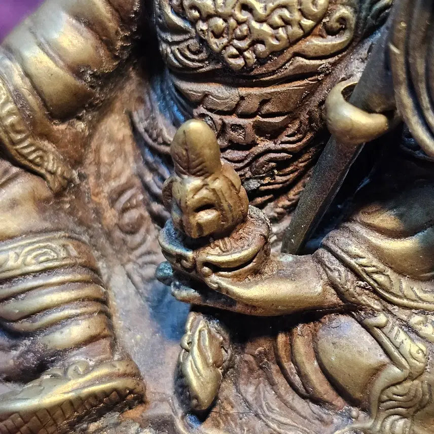 [BUNJANG] Padmasambhava Guru Rinpoche Metal Figurine (11cm) / 피드마삼바바 구루 린포체 금속 불상 소장품 11cm