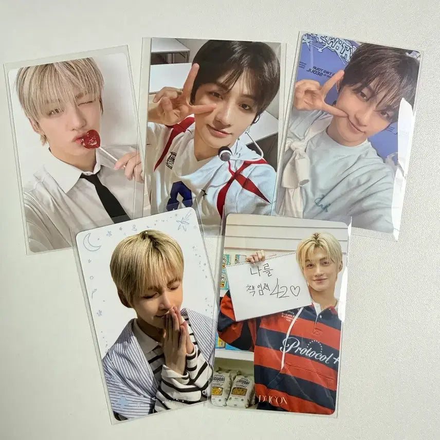 [BUNJANG] TWS Jihoon Romeo Cat, Seoul Concert, DEEE Concert Photocard Bundle Set / 투어스 지훈 로미오캣+서울콘+디이이콘 포카