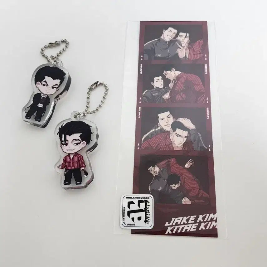 [BUNJANG] Lookism Bundle Acrylic Block &amp; 4-Cut Photo Set / 외지주 굿즈 일괄 외모지상주의