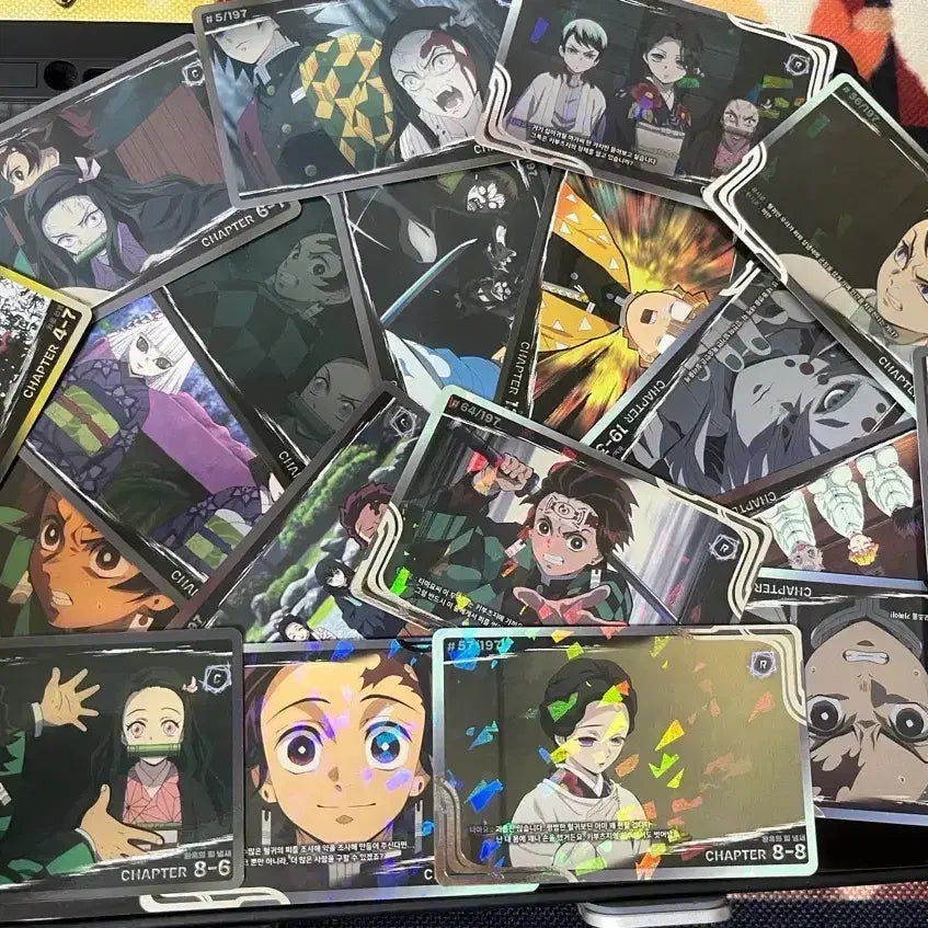 [BUNJANG] Demon Slayer: Kimetsu no Yaiba Season 1 Trading Cards Bundle Set (19 Cards) / 반택포 일괄)귀칼 귀멸의 칼날 1기 카드 19장 탄지로 젠이츠 네즈코