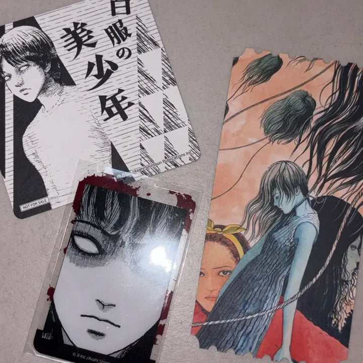 [BUNJANG] Junji Ito Tomie Tunique Coaster Photocard Bundle Set / 이토준지 토미에 투니크 코스터 포토카드 일괄