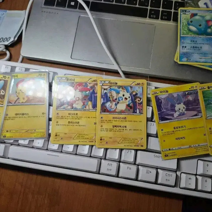 [BUNJANG] Pokemon Cards MaiNong &amp; Plush Set / 포켓몬 카드 마이농&amp;플러시 세트