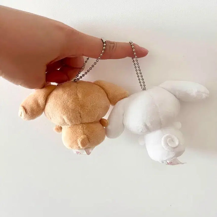 [BUNJANG] Sanrio Cinnamonroll Finger Mascot Doll Keychain Bundle Set / 고전 산리오 모카 시나모롤 손가락 마스코트 인형 키링 일괄 판매