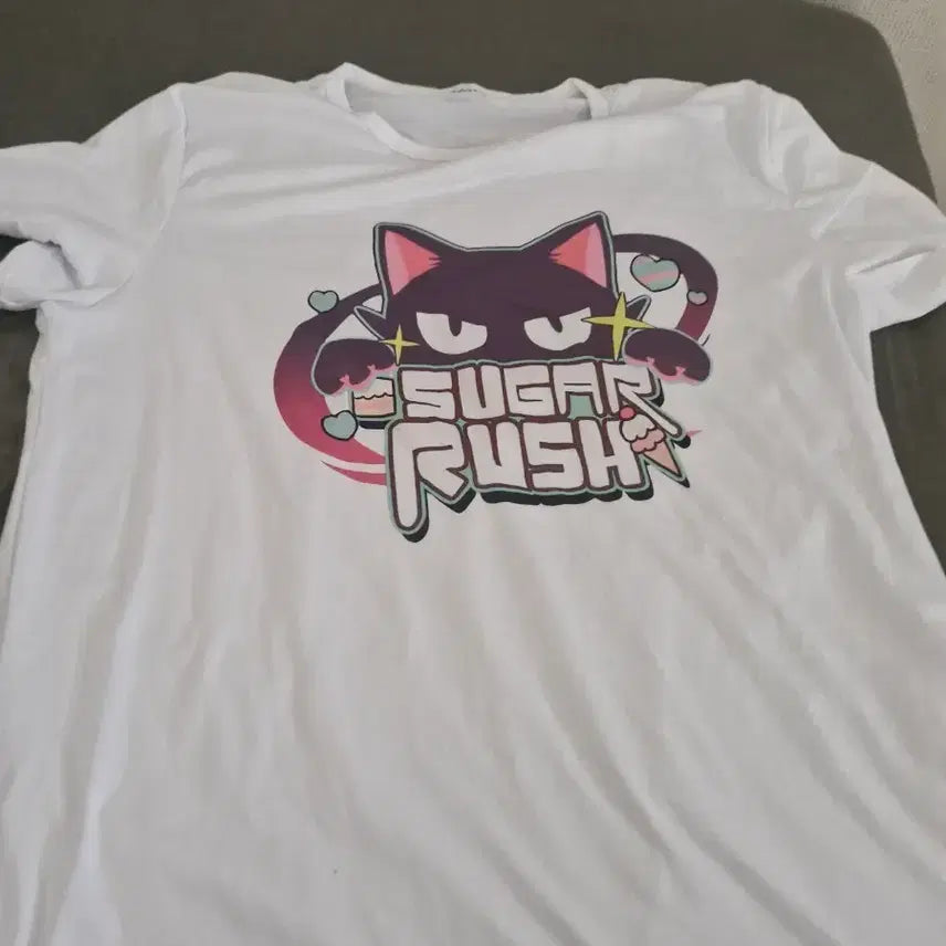 [BUNJANG] Blue Archive Sugar Rush T-Shirt White / 블루아카이브 슈가러쉬 반팔티 화이트