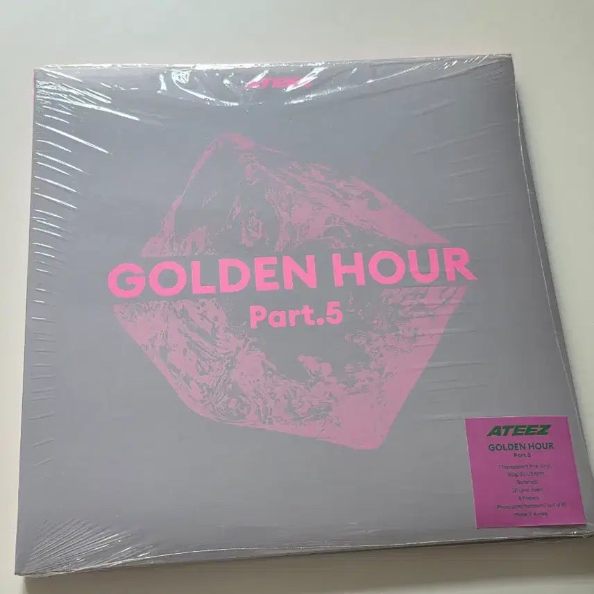 [BUNJANG] ATEEZ Golden Hour Part.5 Bad LP Album Pink Vinyl Unsealed / 에이티즈 골든아워5 Bad 엘피 LP 앨범 핑크 바이닐 개봉