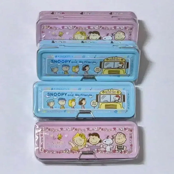 [BUNJANG] Vintage Snoopy 3-Tier Metal Pencil Case / 고전 스누피 3단락 필통